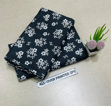 All Over Printed 2PC Floral Cotton Shirt