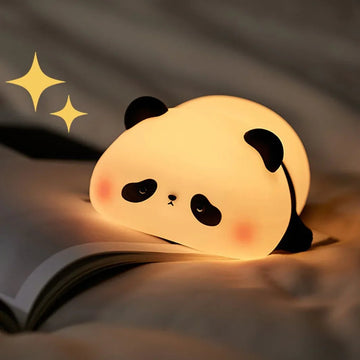 Cute Silicon LED Night Light USB Rechargeable Touch Control - PANDA